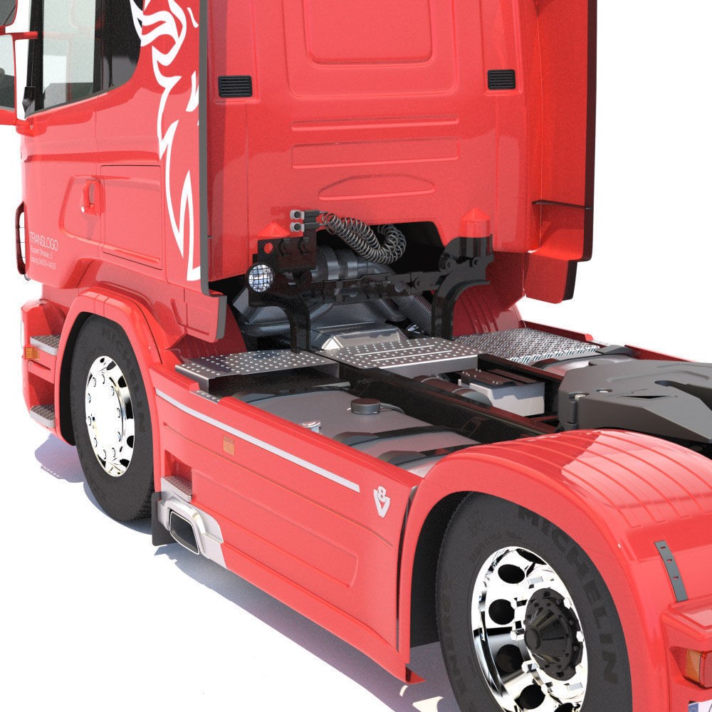 Euro Truck 3D Model – Detailed Aluminium Dumper, Game-Ready FBX - View 16