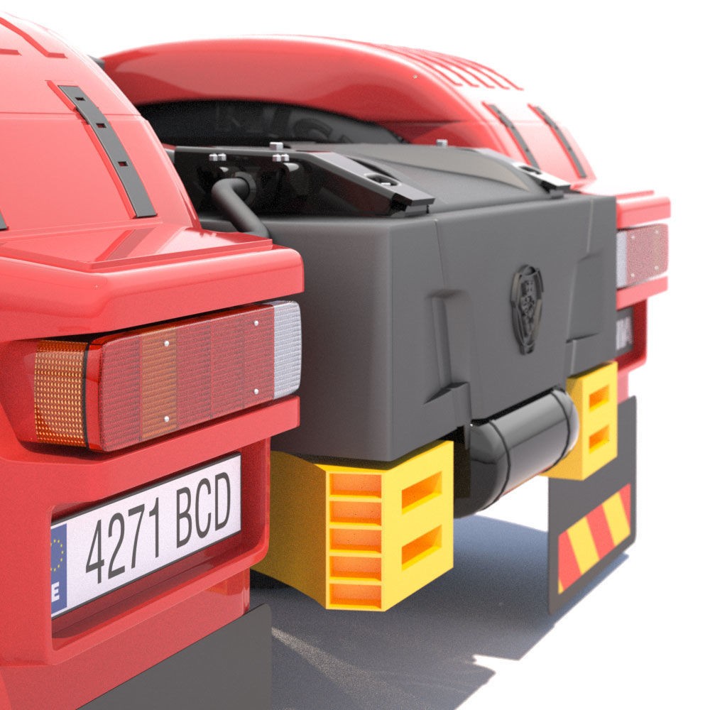 Euro Truck 3D Model – Detailed Aluminium Dumper, Game-Ready FBX - View 18