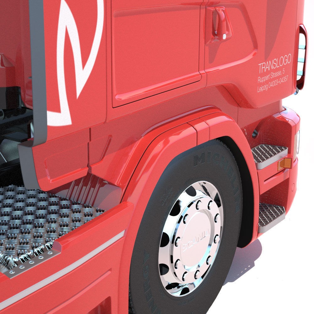 Euro Truck 3D Model – Detailed Aluminium Dumper, Game-Ready FBX - View 20