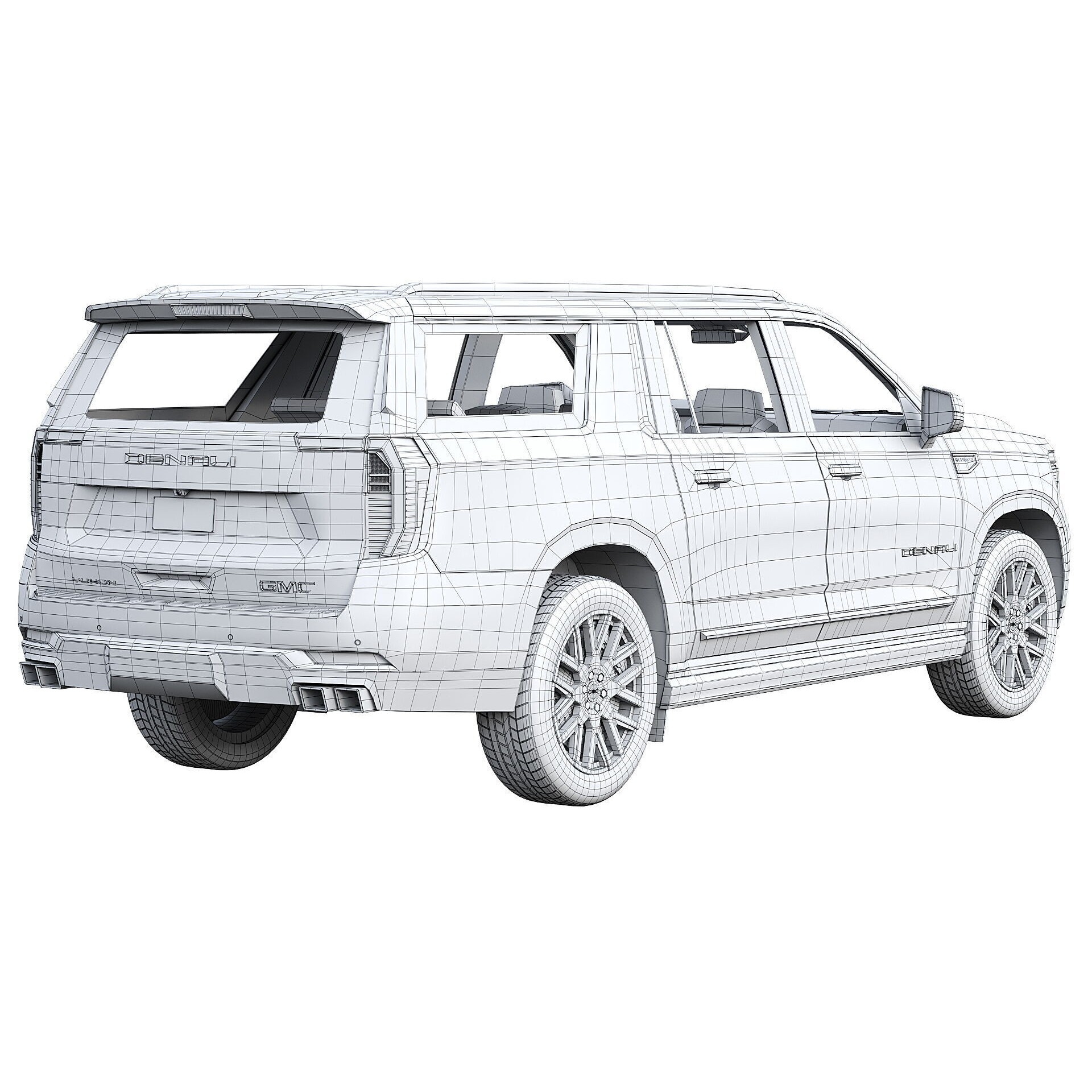 GMC Yukon XL Denali 2025 - Game-Ready 3D Model