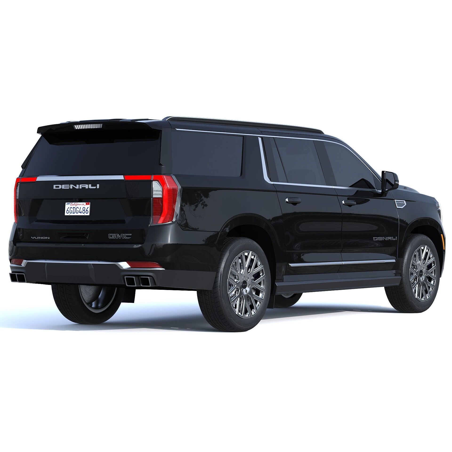 GMC Yukon XL Denali 2025 - Game-Ready 3D Model - View 3