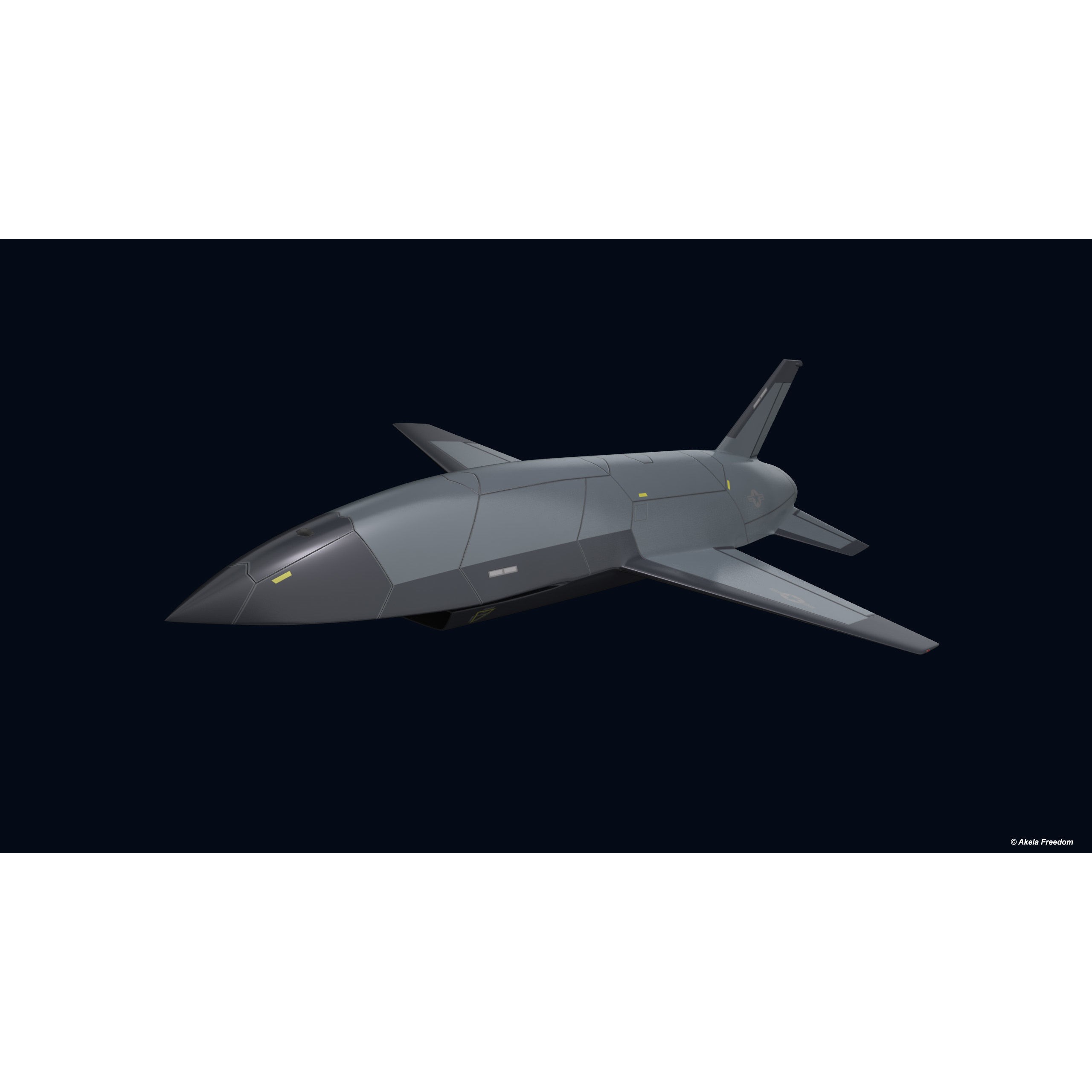 Fury UCAV - Game-Ready 3D Model - View 3