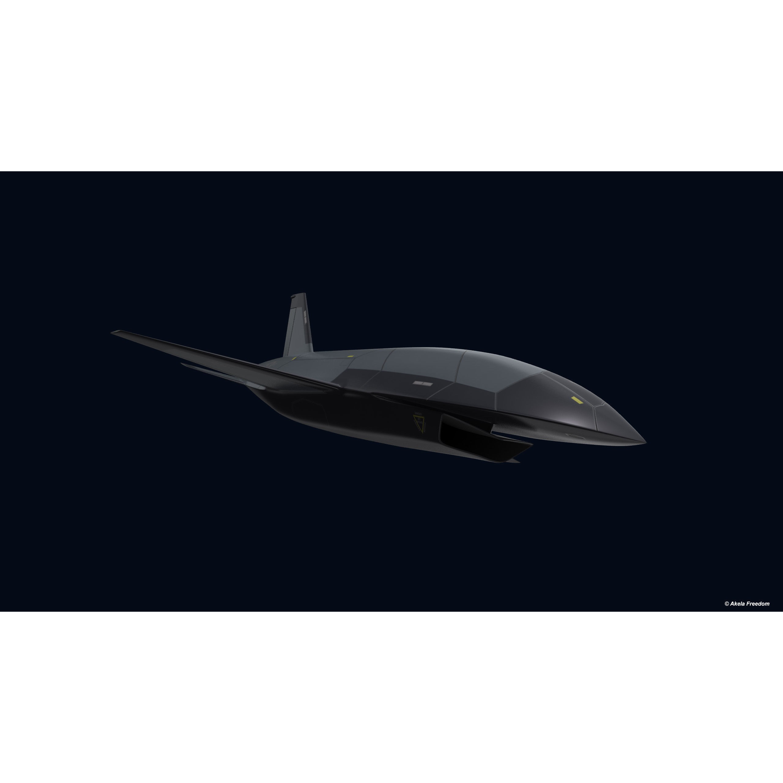 Fury UCAV - Game-Ready 3D Model - View 4