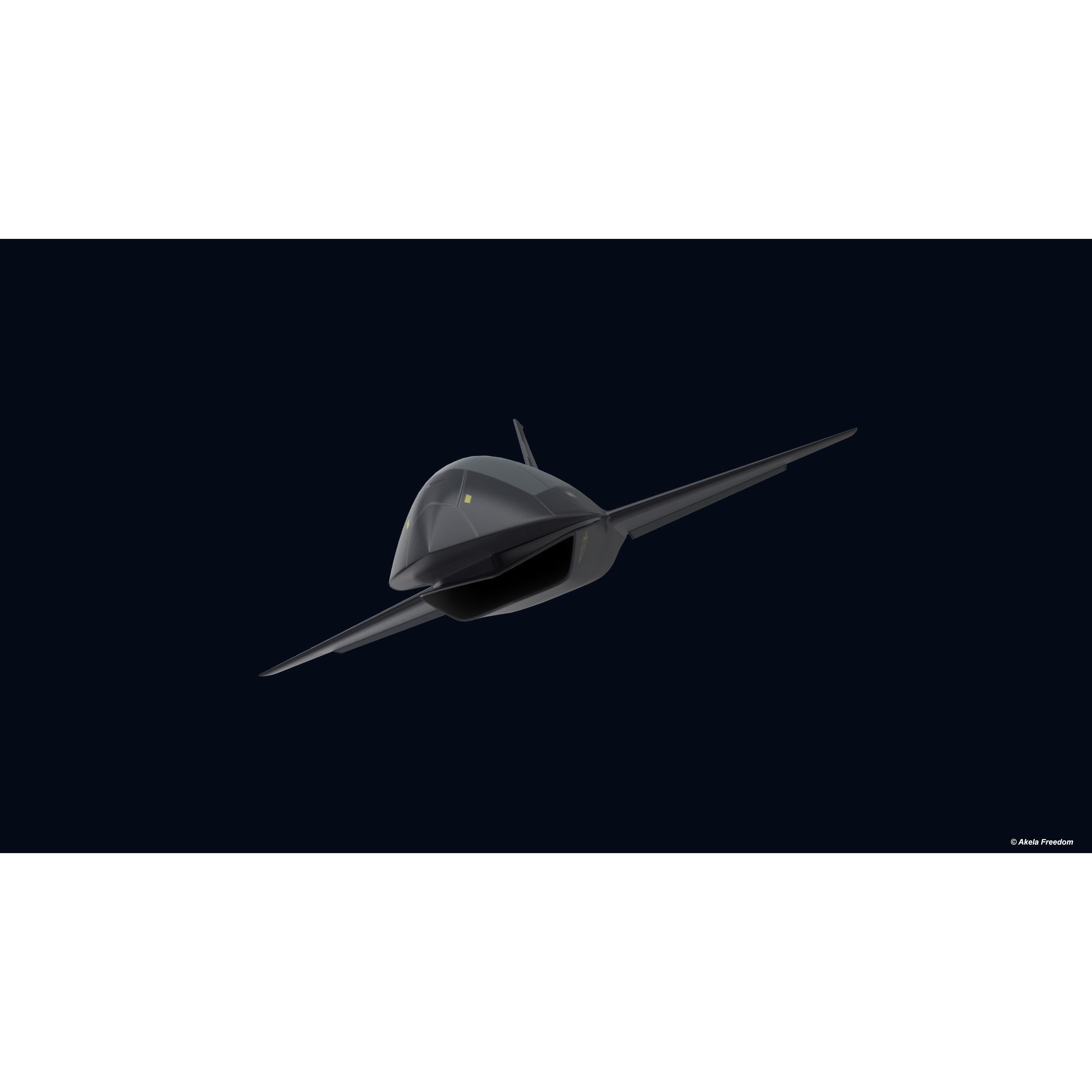 Fury UCAV - Game-Ready 3D Model - View 7
