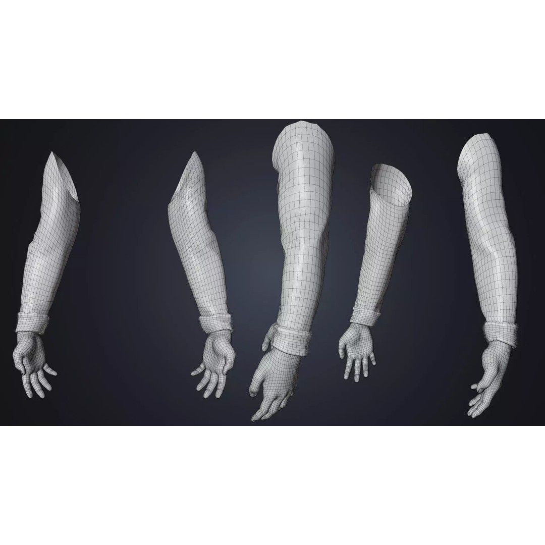 Realistic Santa Arms 3D Model – Cinematic Rigged Character for Blender - View 10