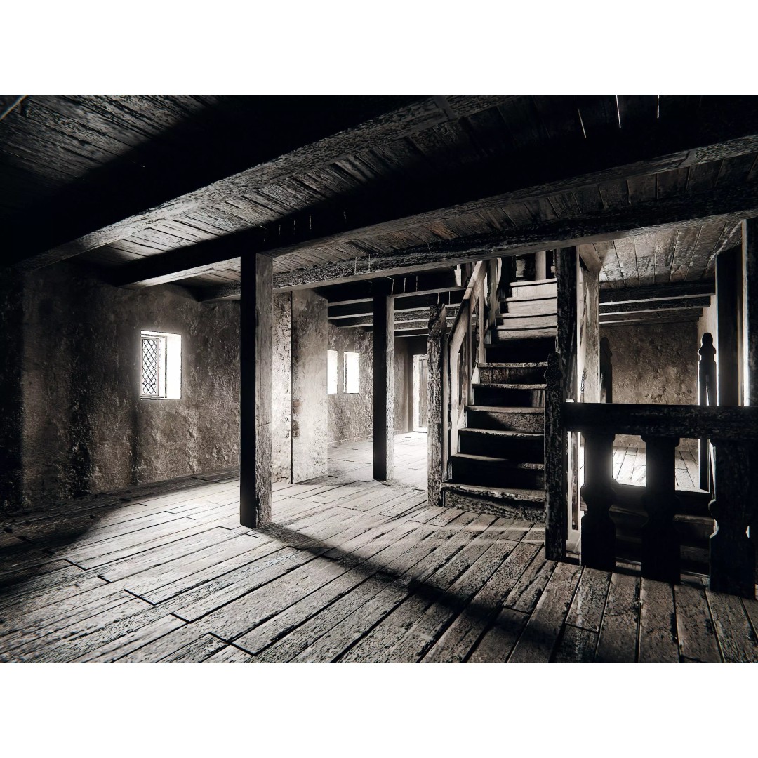 Medieval City Houses 3D Model – PBR Textured Architectural Asset, FBX - View 10