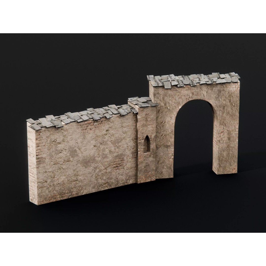 Medieval City Houses 3D Model – PBR Textured Architectural Asset, FBX - View 14