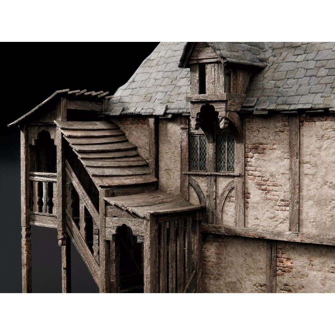 Medieval City Houses 3D Model – PBR Textured Architectural Asset, FBX - View 3