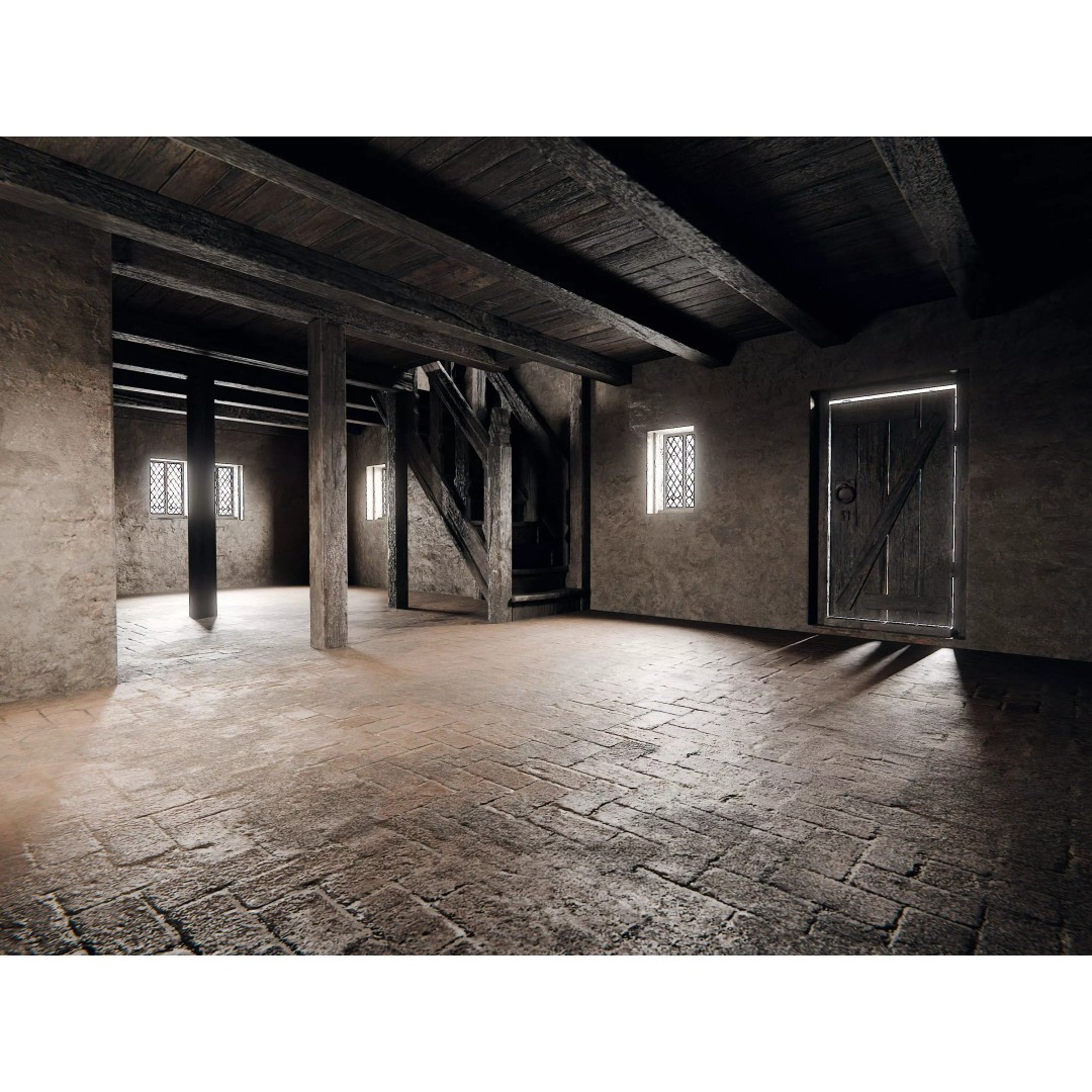 Medieval City Houses 3D Model – PBR Textured Architectural Asset, FBX - View 9