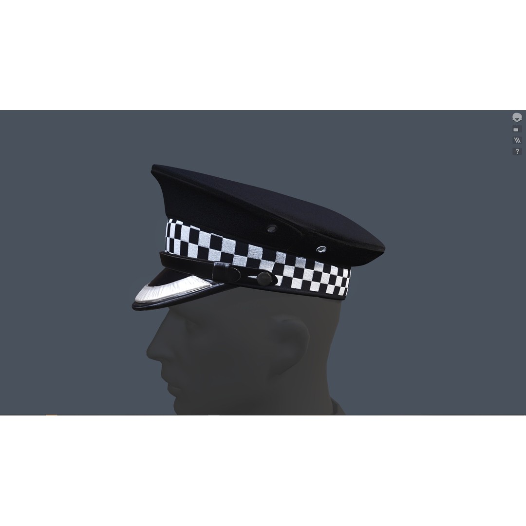 Flat Cap 3D Model – Vintage Style, Low Poly, PBR Textures, FBX & OBJ - View 18