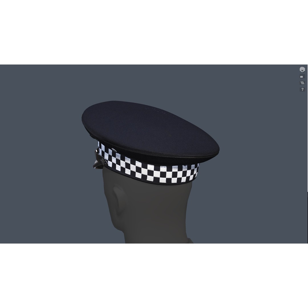 Flat Cap 3D Model – Vintage Style, Low Poly, PBR Textures, FBX & OBJ - View 22