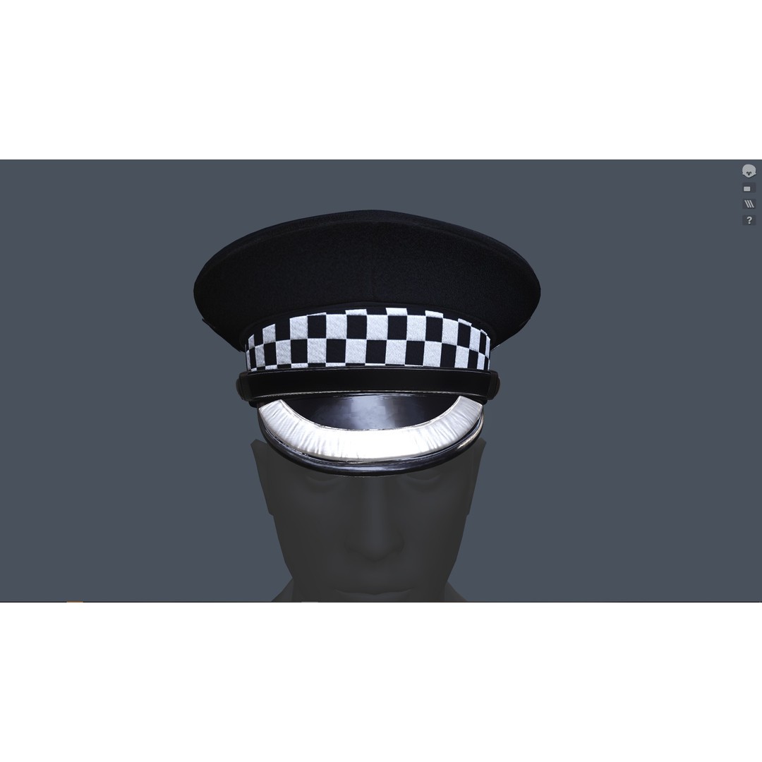 Flat Cap 3D Model – Vintage Style, Low Poly, PBR Textures, FBX & OBJ - View 27