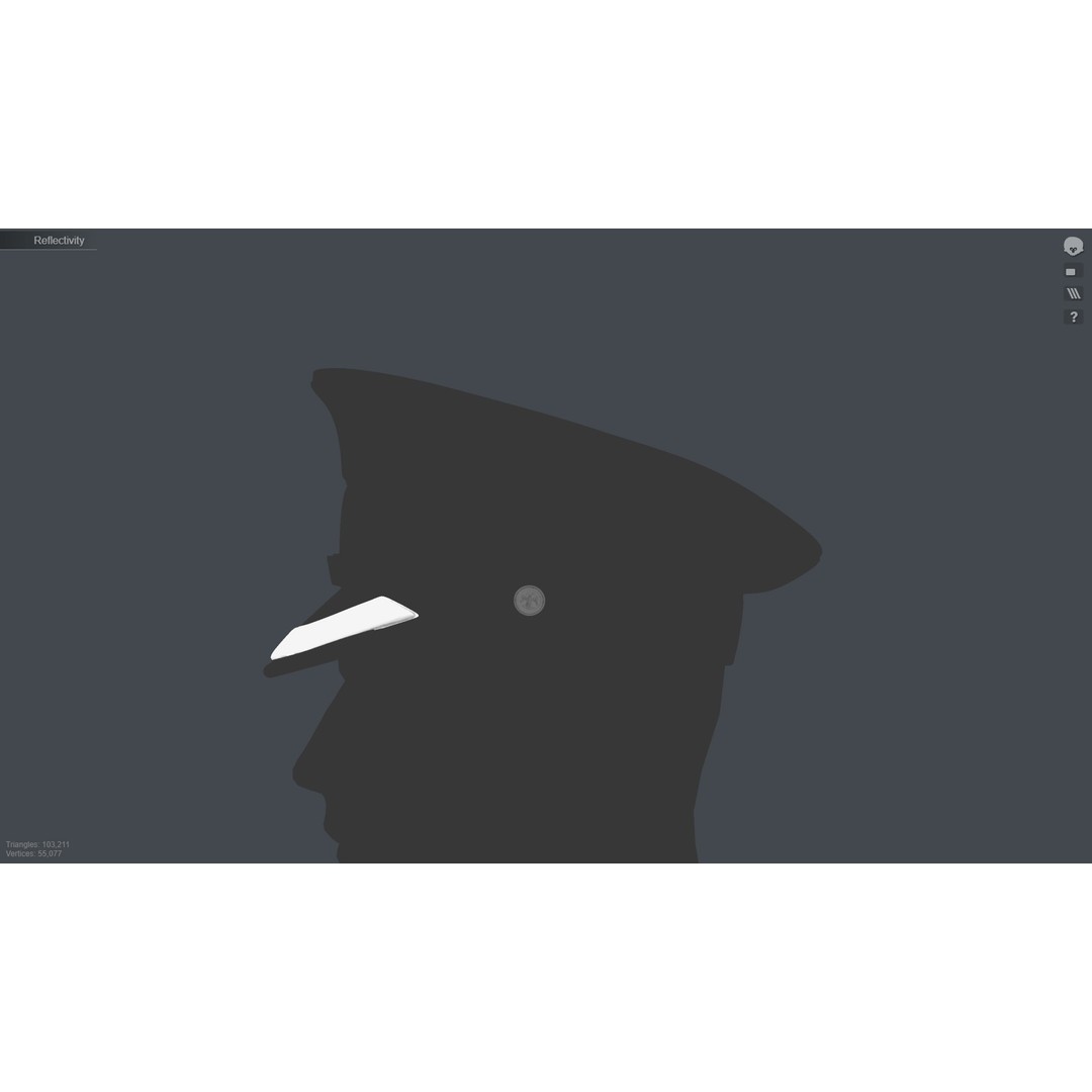 Flat Cap 3D Model – Vintage Style, Low Poly, PBR Textures, FBX & OBJ - View 8
