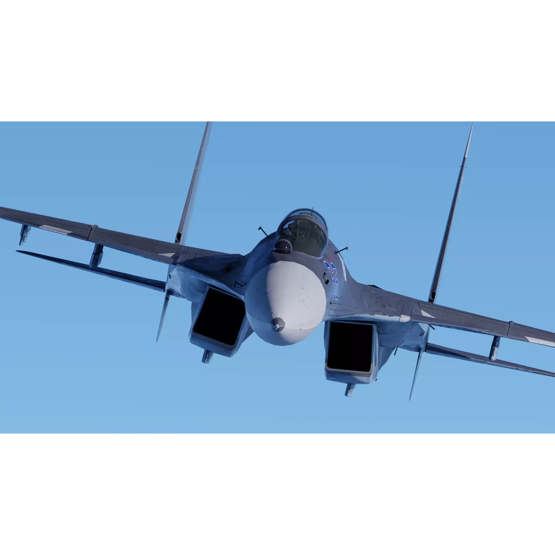 Soukhoi Su-33 - Low-Poly Game-Ready 3D Model - View 10