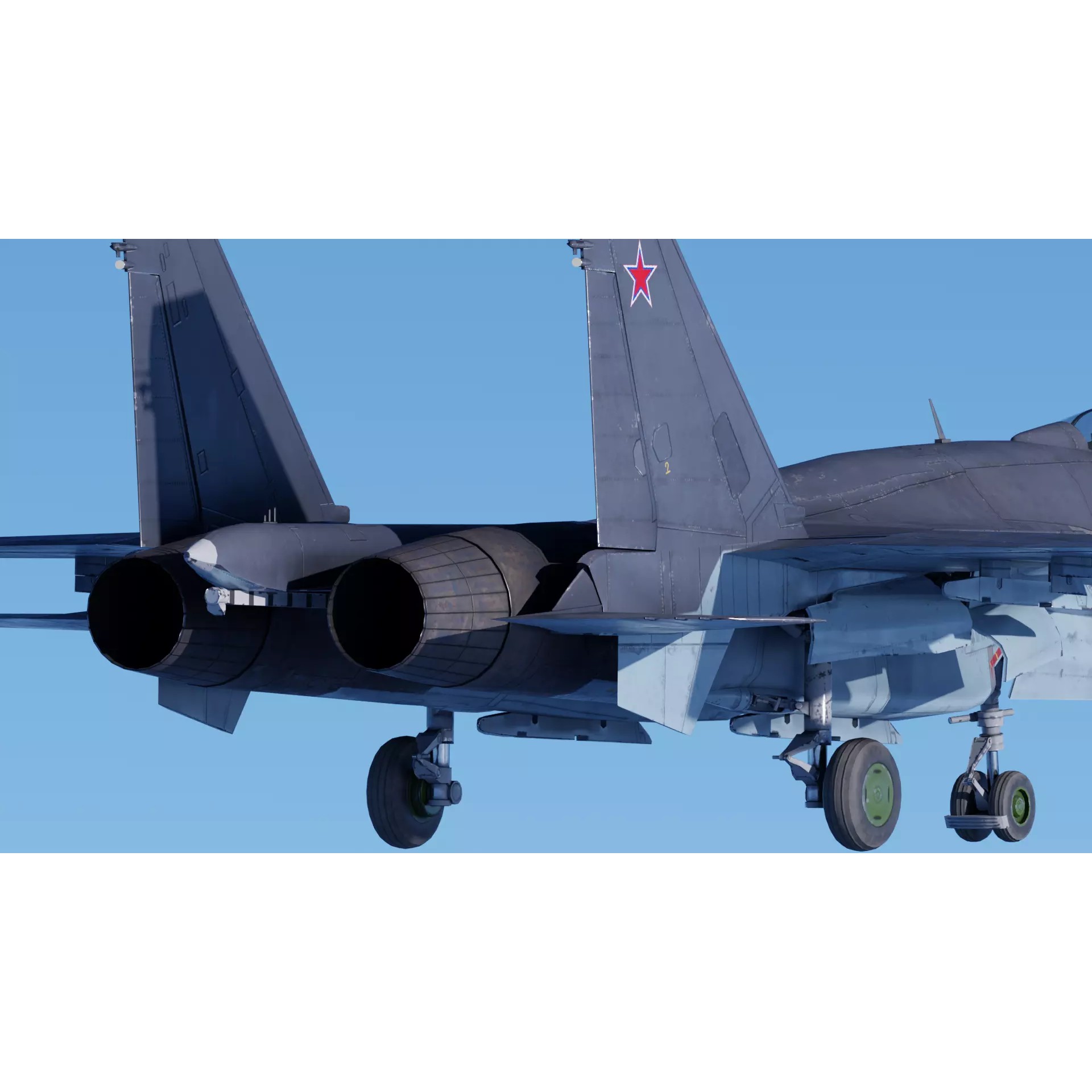 Soukhoi Su-33 - Low-Poly Game-Ready 3D Model - View 11