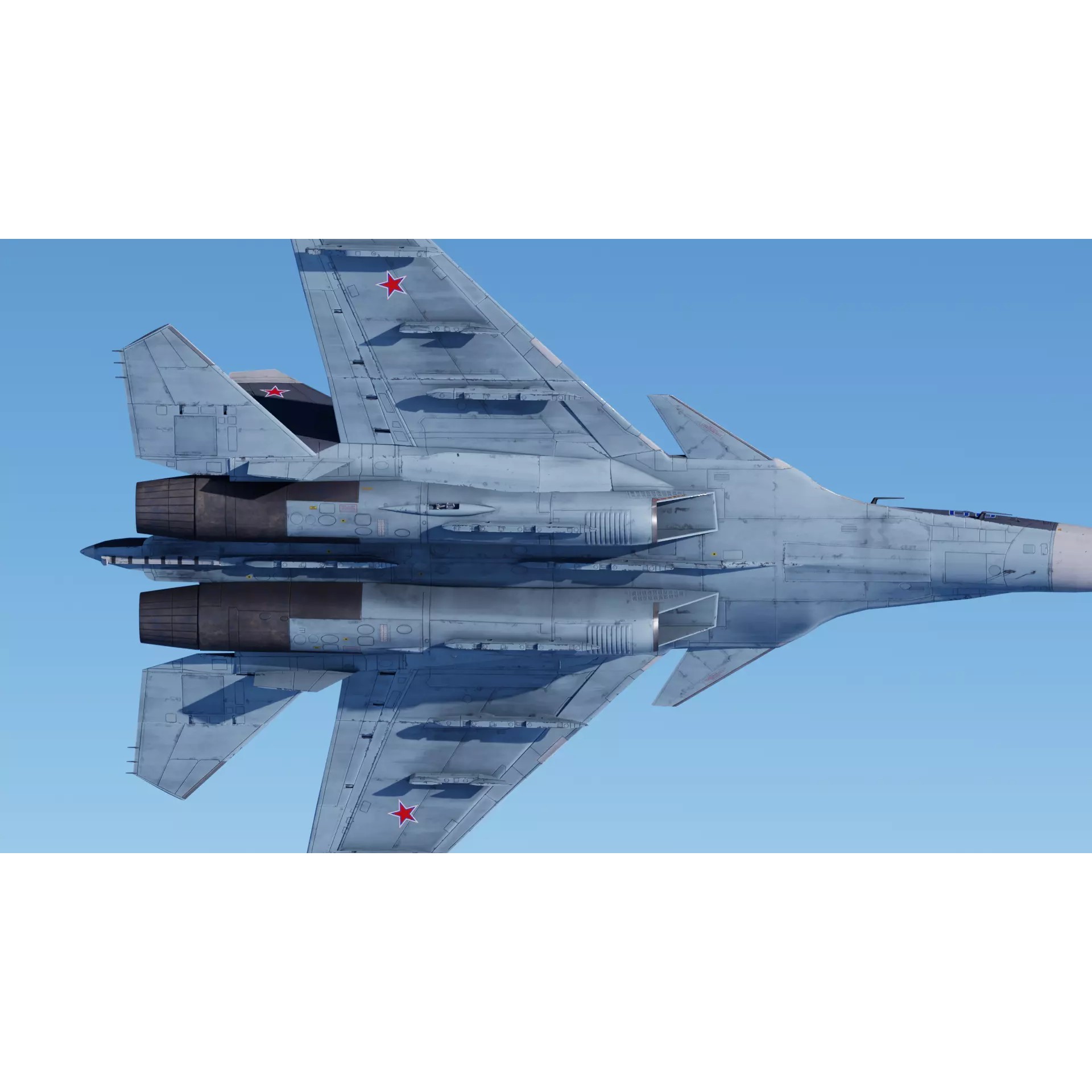 Soukhoi Su-33 - Low-Poly Game-Ready 3D Model - View 13