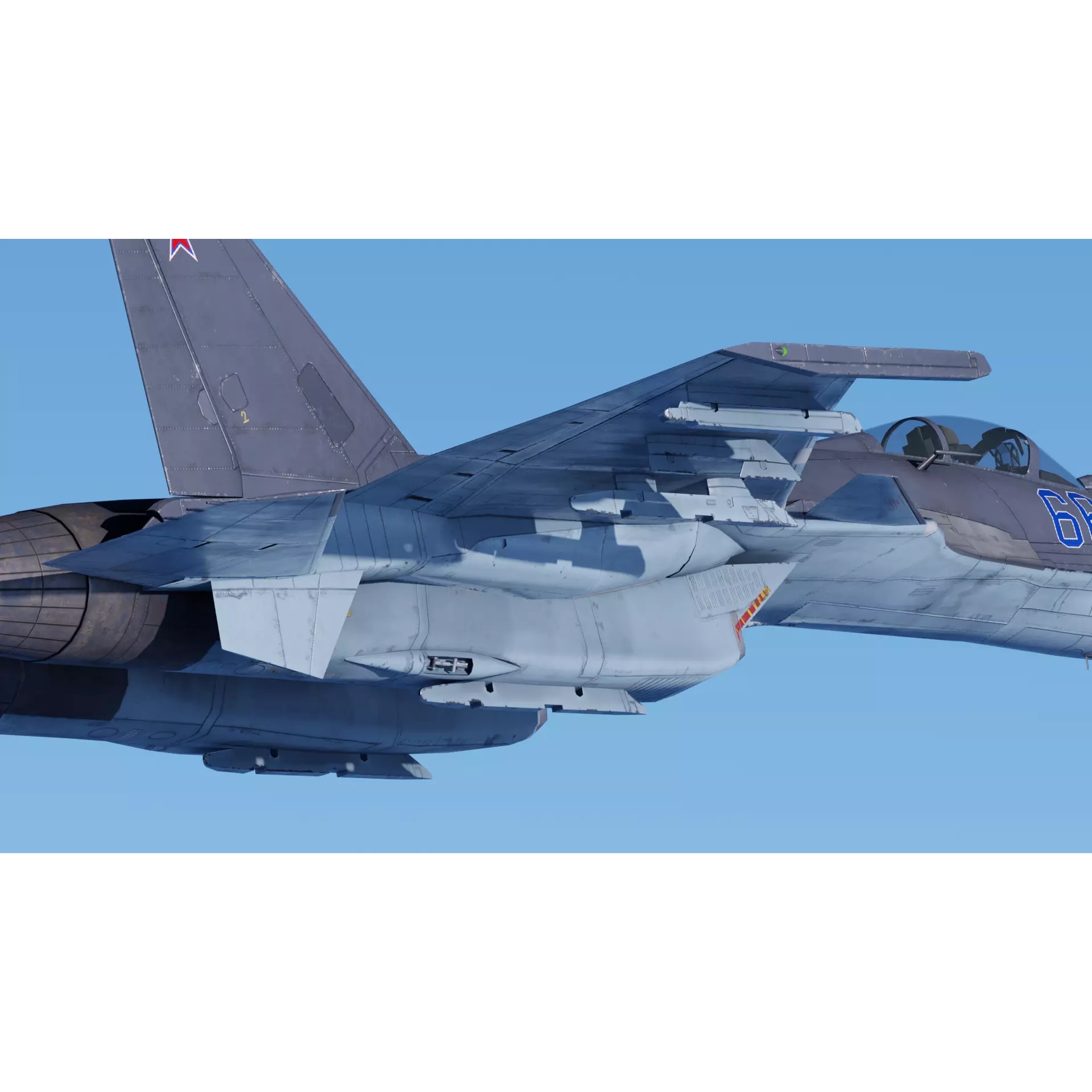 Soukhoi Su-33 - Low-Poly Game-Ready 3D Model - View 14
