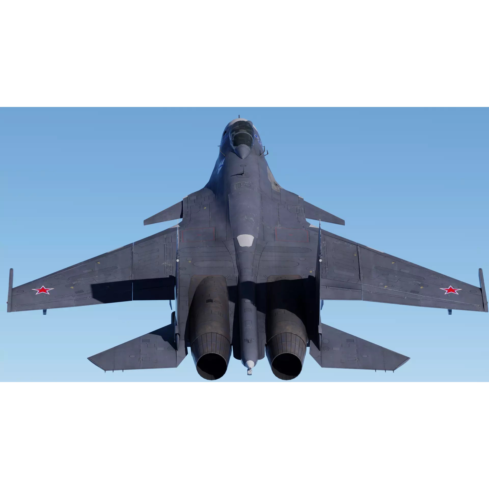 Soukhoi Su-33 - Low-Poly Game-Ready 3D Model - View 15