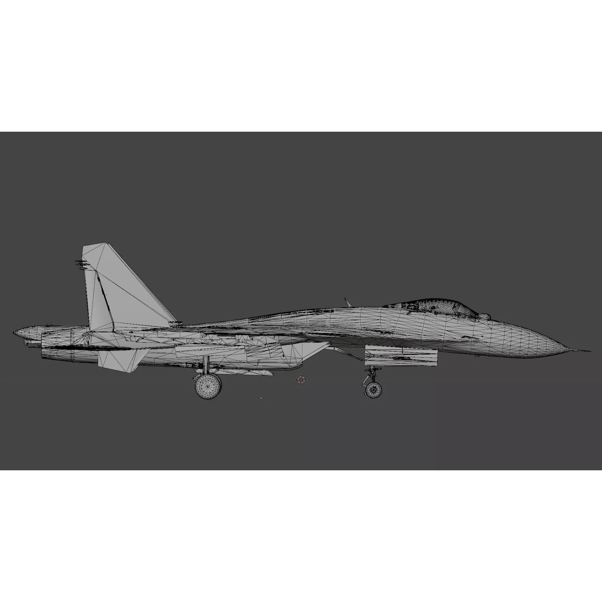 Soukhoi Su-33 - Low-Poly Game-Ready 3D Model - View 20