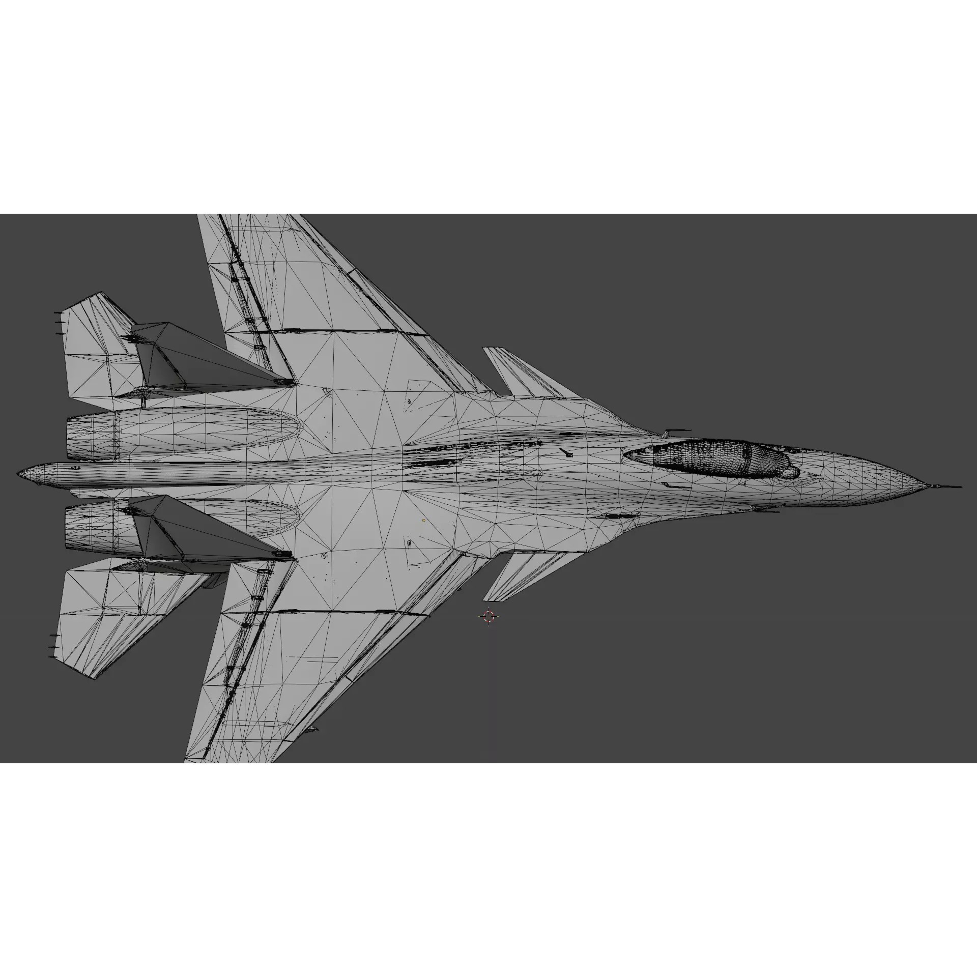 Soukhoi Su-33 - Low-Poly Game-Ready 3D Model - View 21