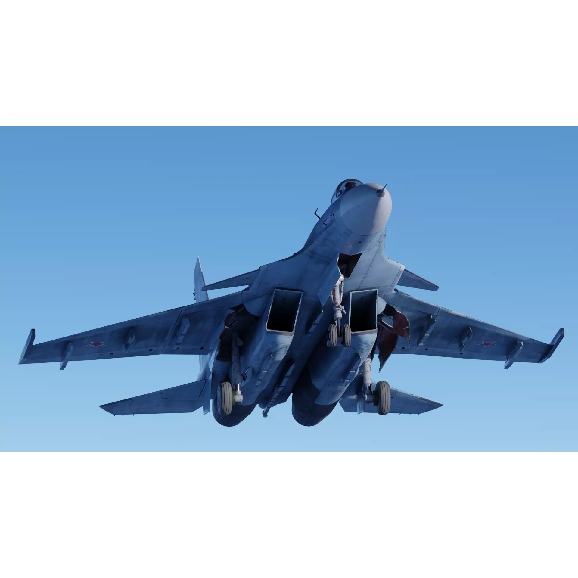 Soukhoi Su-33 - Low-Poly Game-Ready 3D Model - View 6