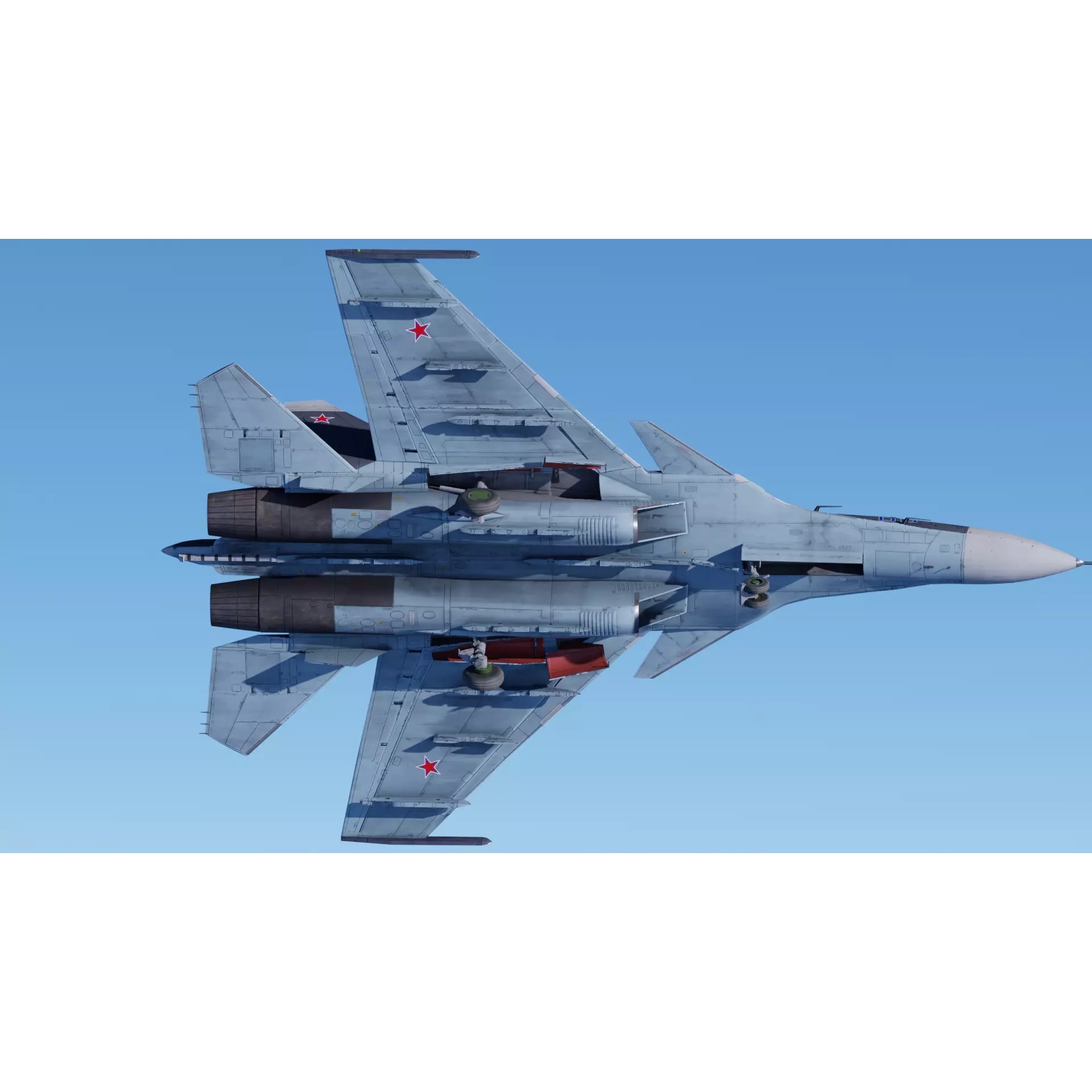Soukhoi Su-33 - Low-Poly Game-Ready 3D Model - View 9
