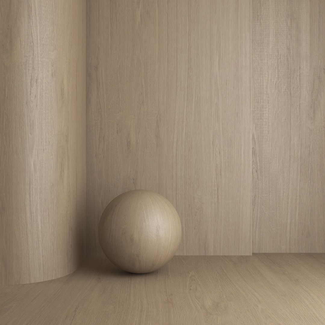 Oak Wood Material 3D Model – 7 Seamless Colors, PBR Textures - View 6