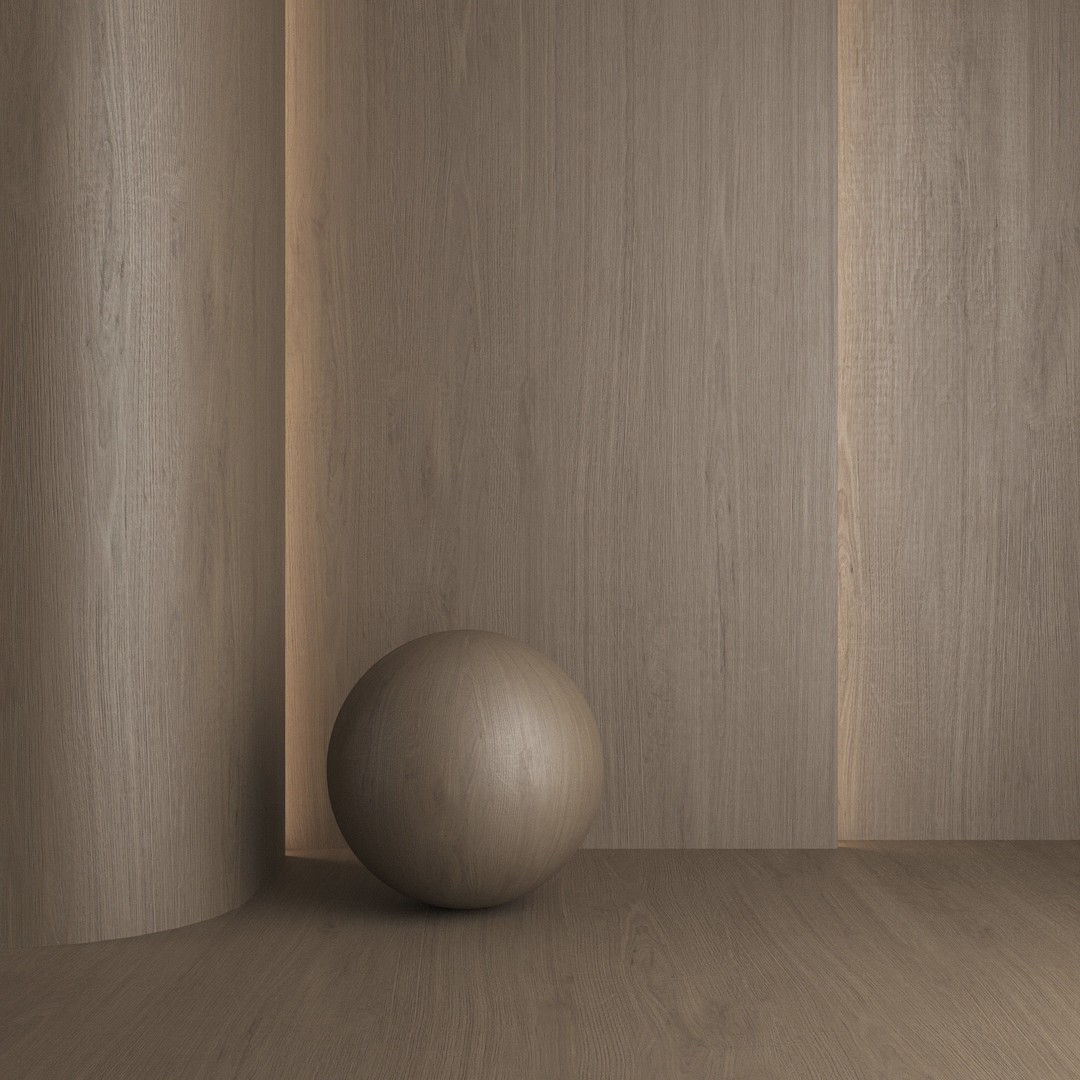 Oak Wood Material 3D Model – 7 Seamless Colors, PBR Textures - View 7