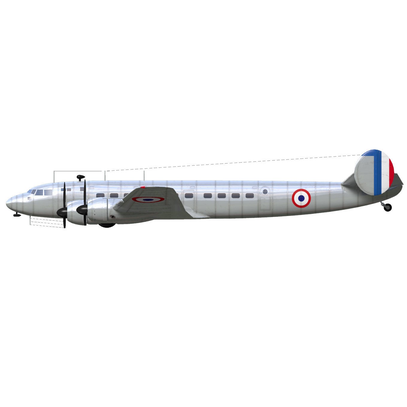 Sud-Est SE161 Languedoc - Historic 3D Model - View 10