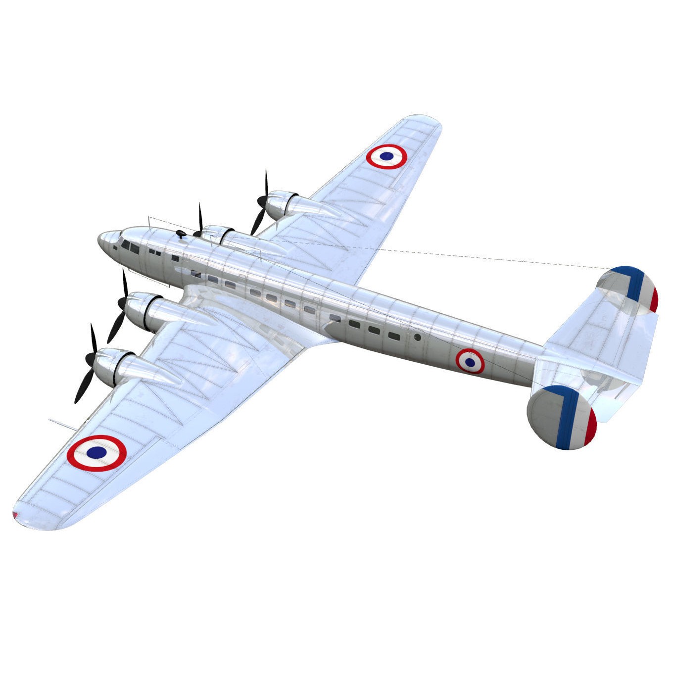 Sud-Est SE161 Languedoc - Historic 3D Model - View 3