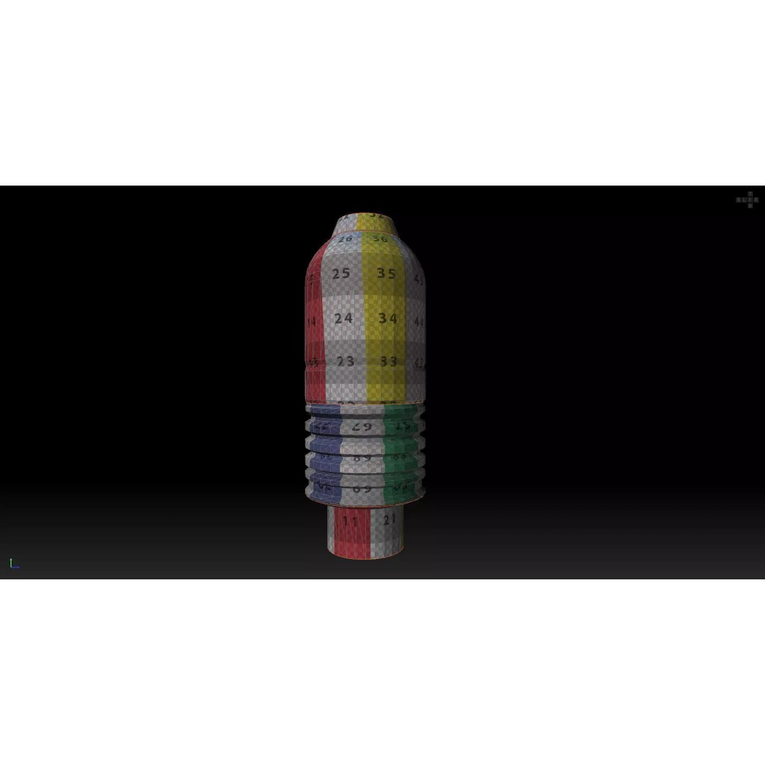 VOG-25 Fragmentation Grenade Launcher Round 3D Model – Low Poly Game Asset, FBX - View 16