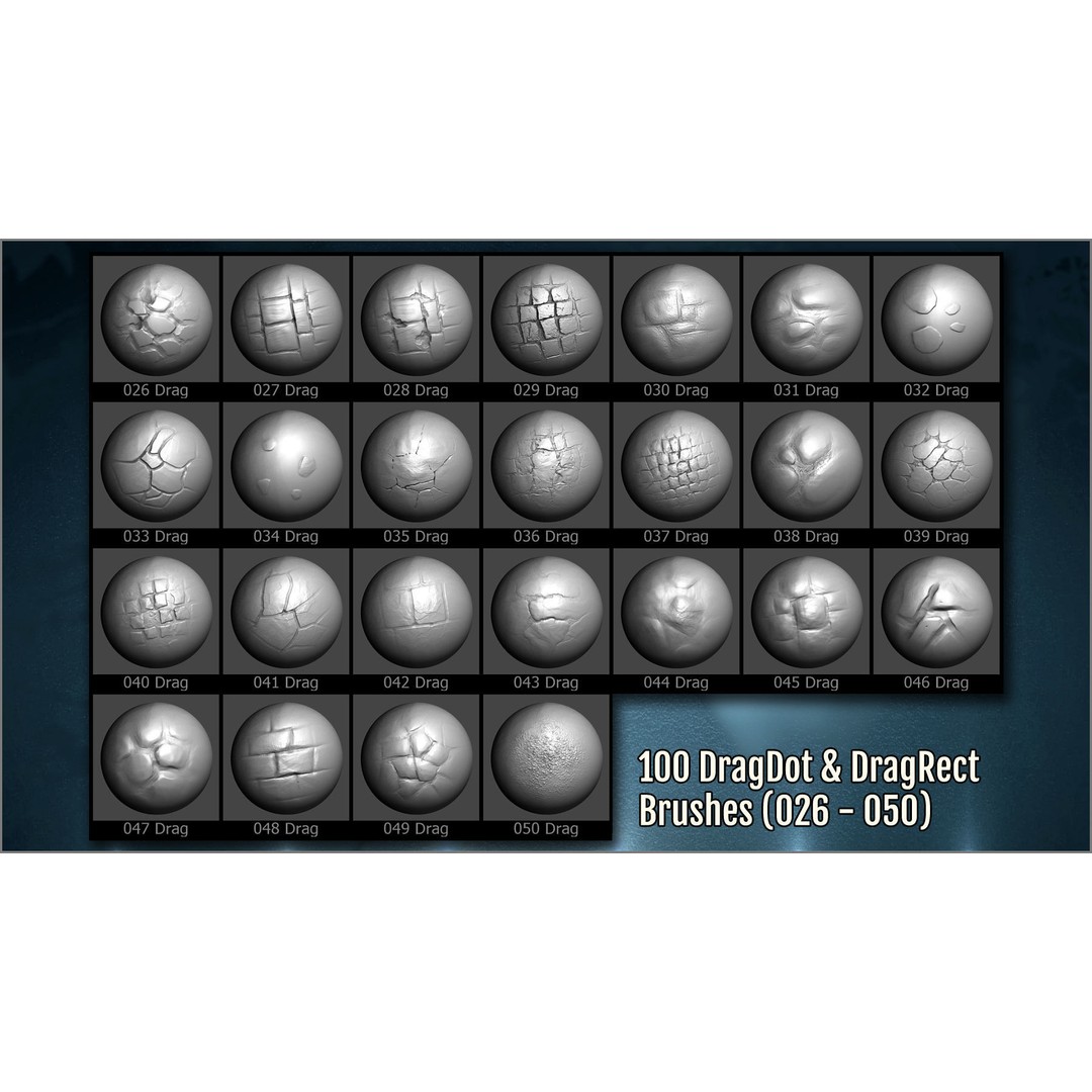 Floor Maker 3D Model – ZBrush Brushes for Pavement and Ground Textures - View 6