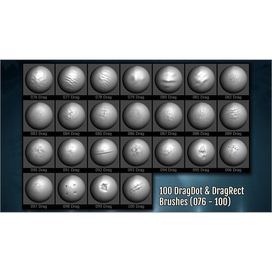 Floor Maker 3D Model – ZBrush Brushes for Pavement and Ground Textures - View 8