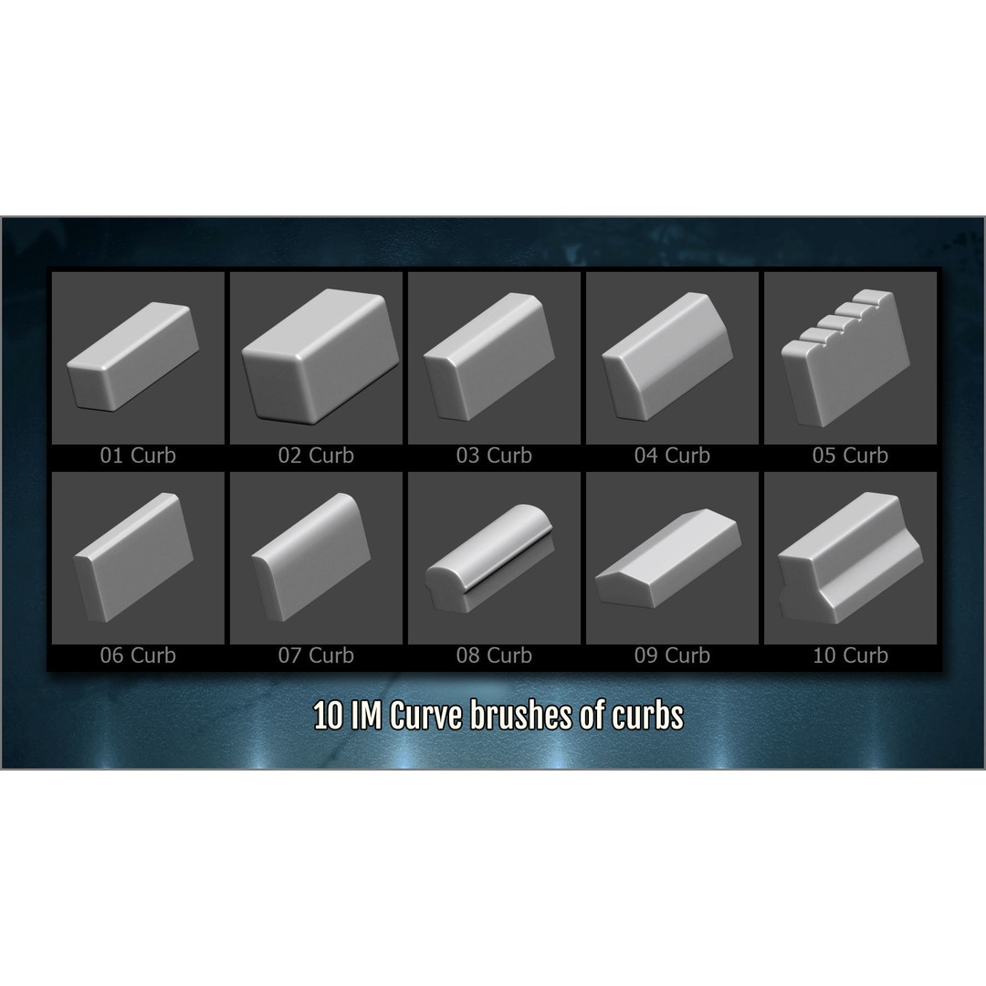Floor Maker 3D Model – ZBrush Brushes for Pavement and Ground Textures - View 9