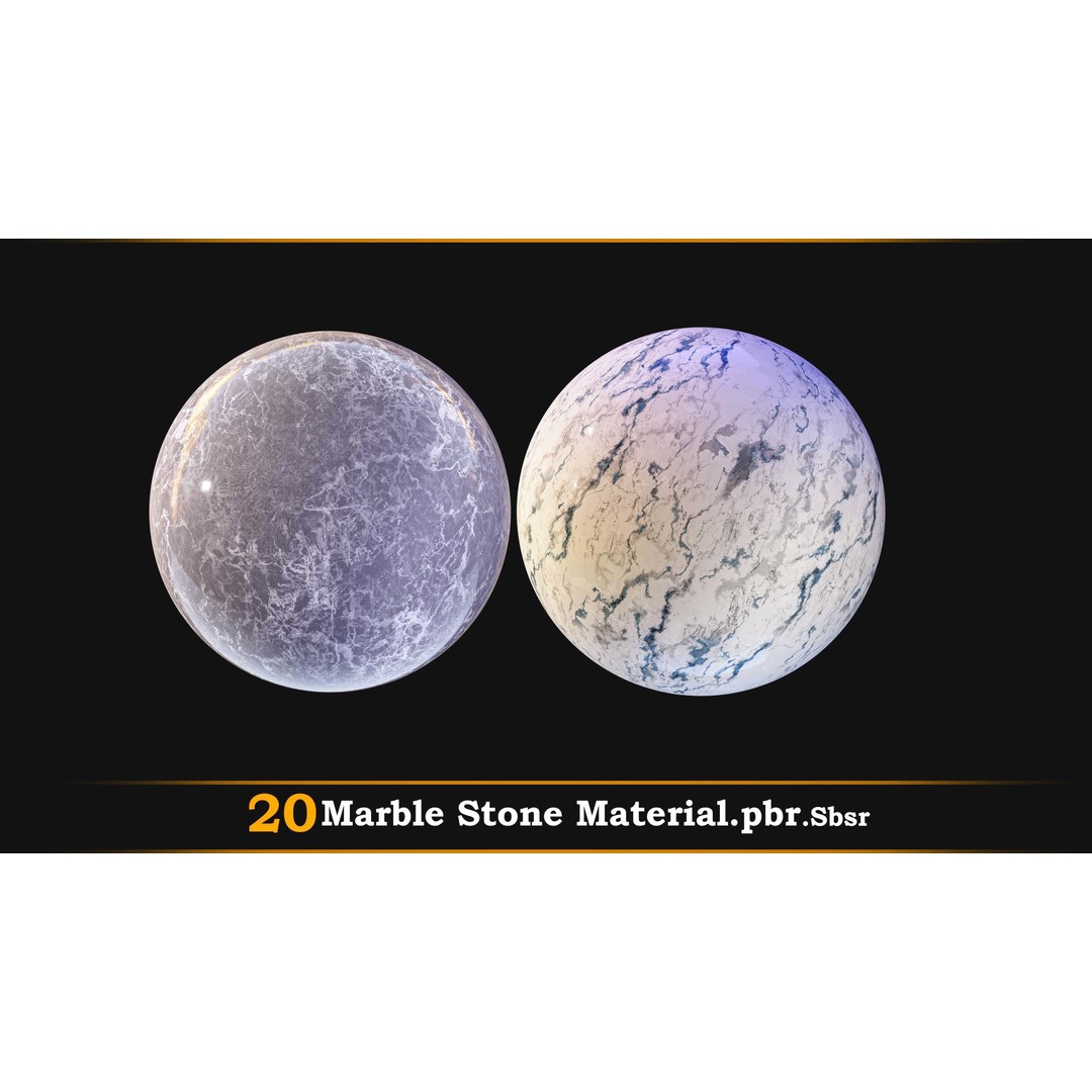 Marble Stone 3D Model – PBR Textures, SBSAR & PBR Files - View 10