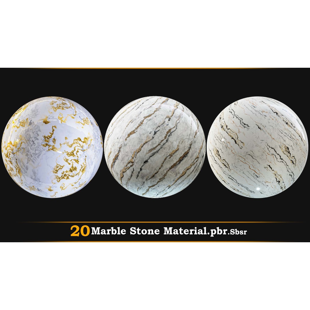 Marble Stone 3D Model – PBR Textures, SBSAR & PBR Files - View 4