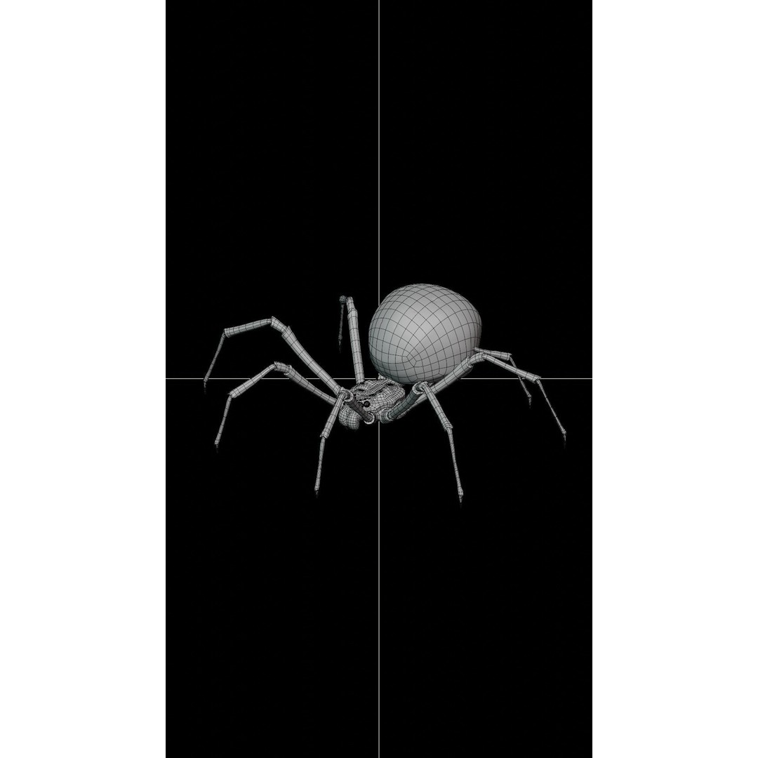 Black Widow 3D Model – Low Poly Rigged Character for Animation
