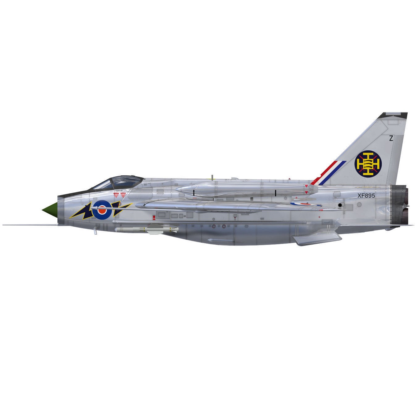 English Electric Lightning F6 - 3D Model - View 11