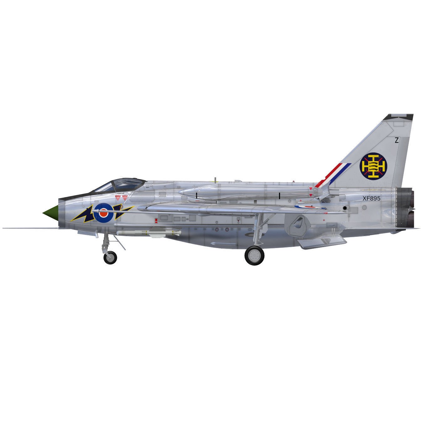 English Electric Lightning F6 - 3D Model - View 12