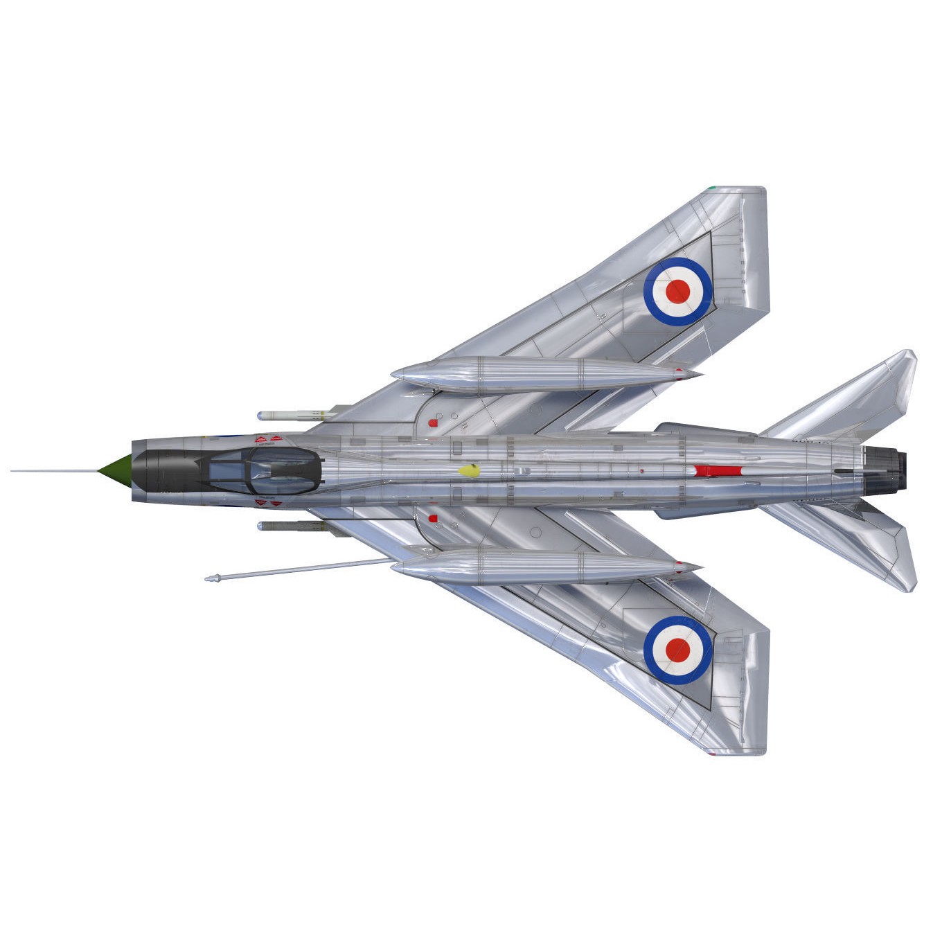 English Electric Lightning F6 - 3D Model - View 15