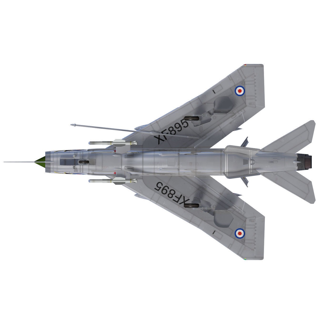 English Electric Lightning F6 - 3D Model - View 17