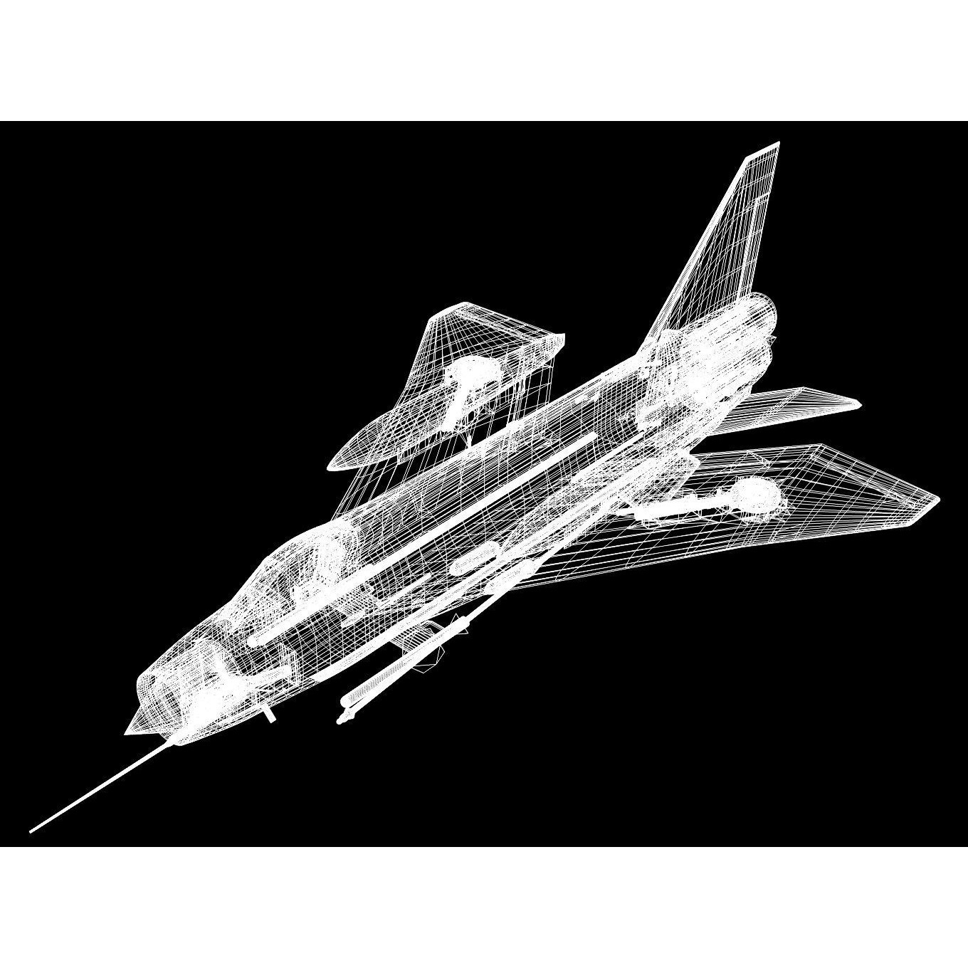 English Electric Lightning F6 - 3D Model - View 18