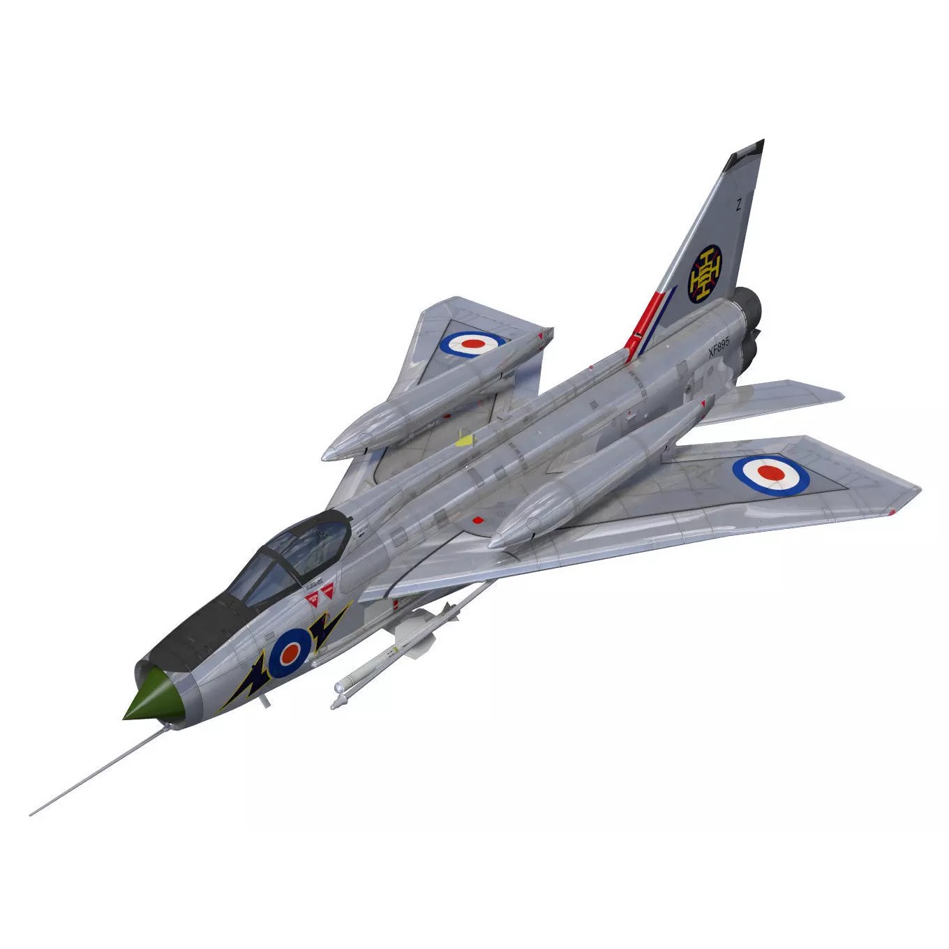 English Electric Lightning F6 - 3D Model - View 2
