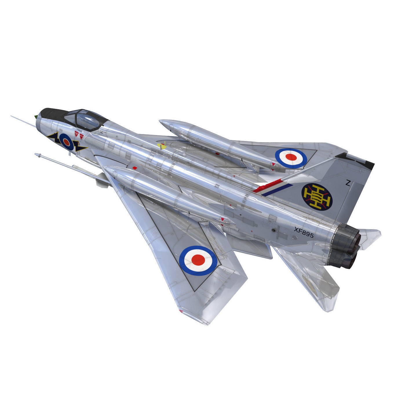 English Electric Lightning F6 - 3D Model - View 3