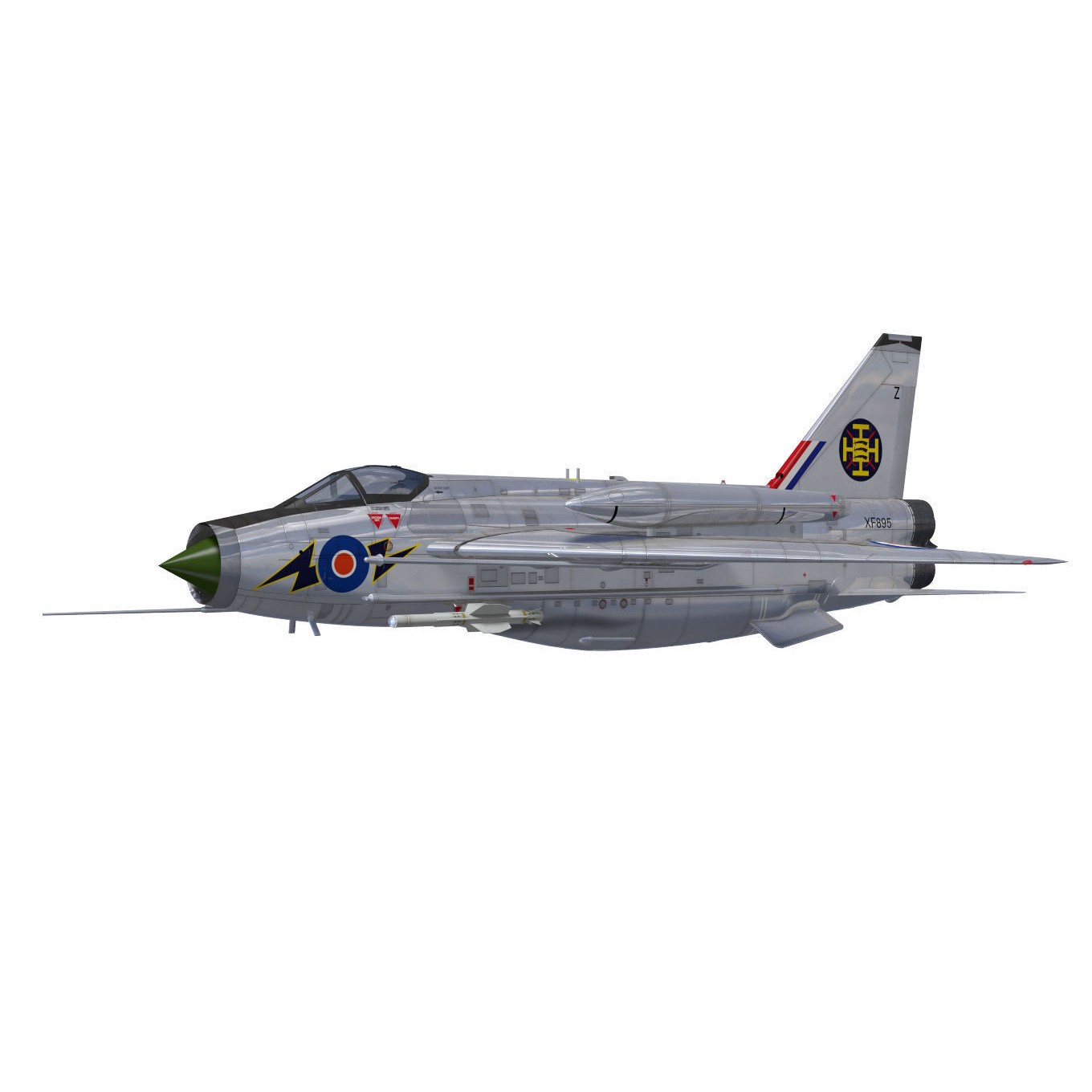 English Electric Lightning F6 - 3D Model - View 4