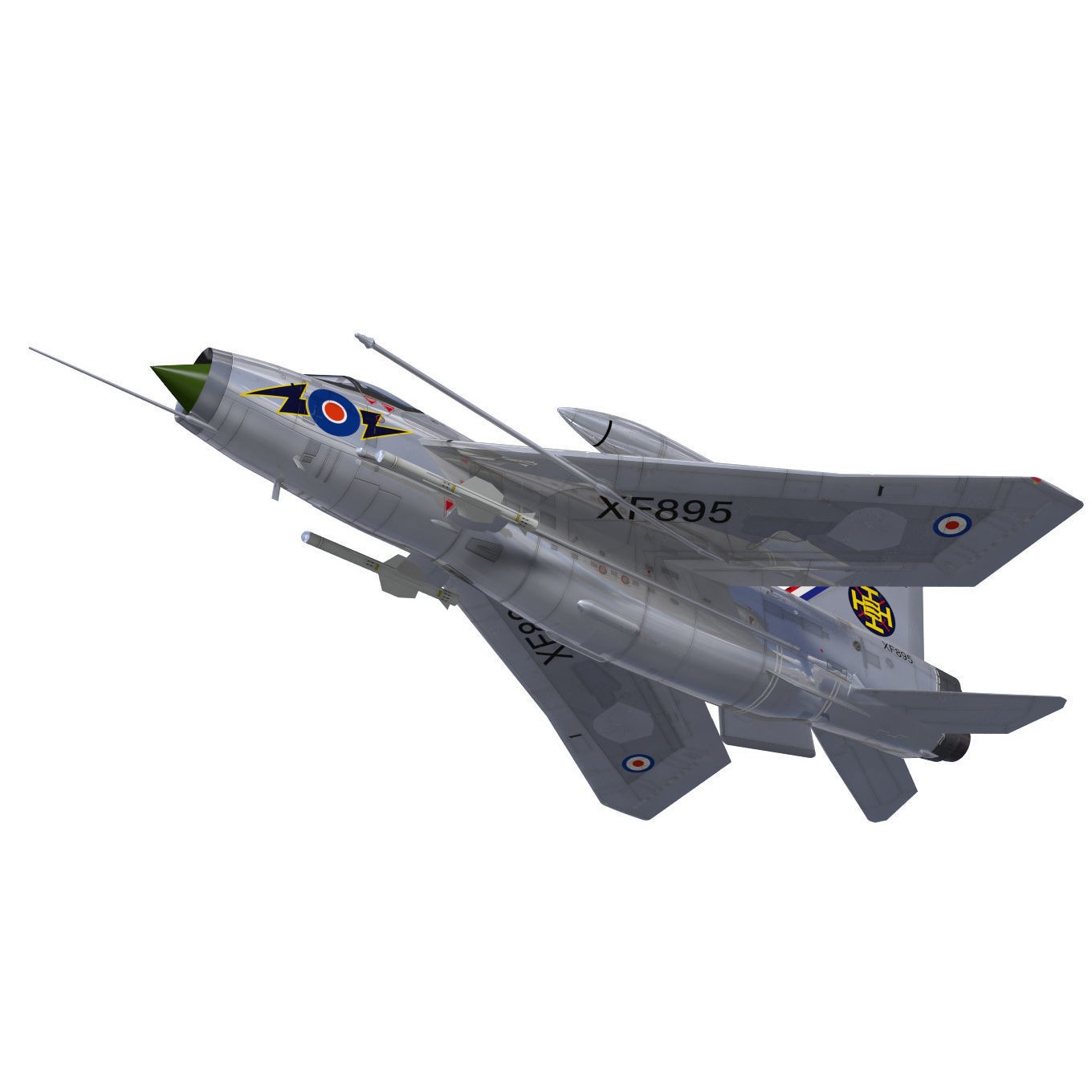 English Electric Lightning F6 - 3D Model - View 5