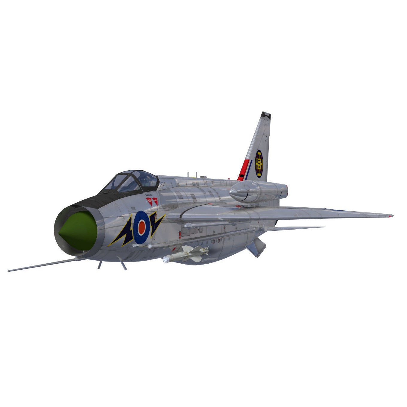 English Electric Lightning F6 - 3D Model - View 6
