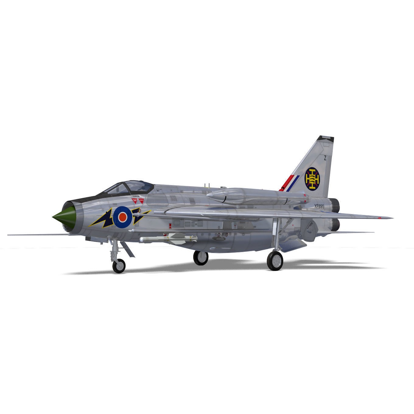 English Electric Lightning F6 - 3D Model - View 7