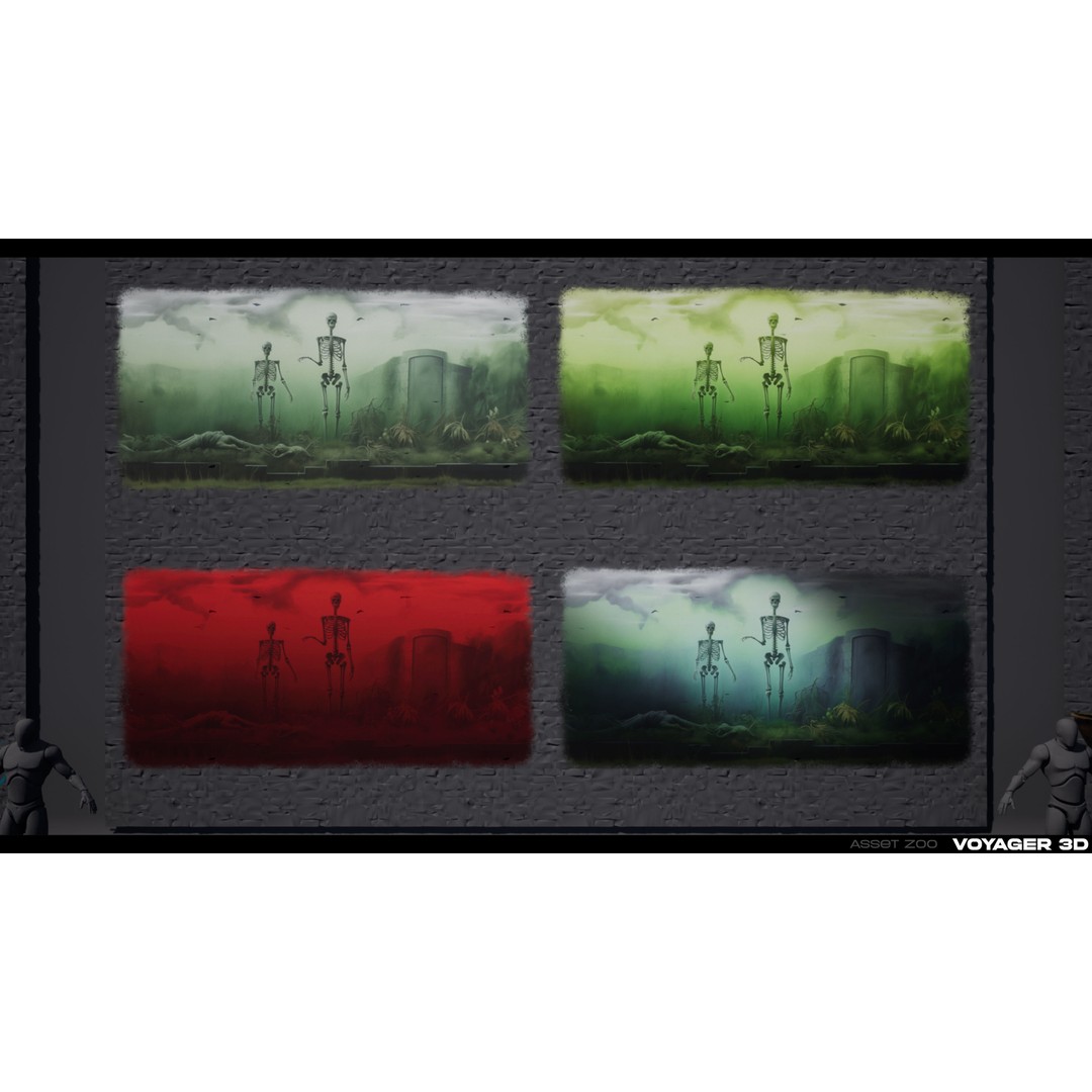 Graffiti Decal Pack 3D Model – Realistic Street Art Textures, PNG - View 14