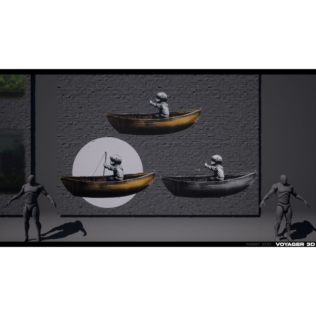Graffiti Decal Pack 3D Model – Realistic Street Art Textures, PNG - View 15